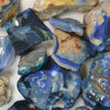 black rough opal parcel