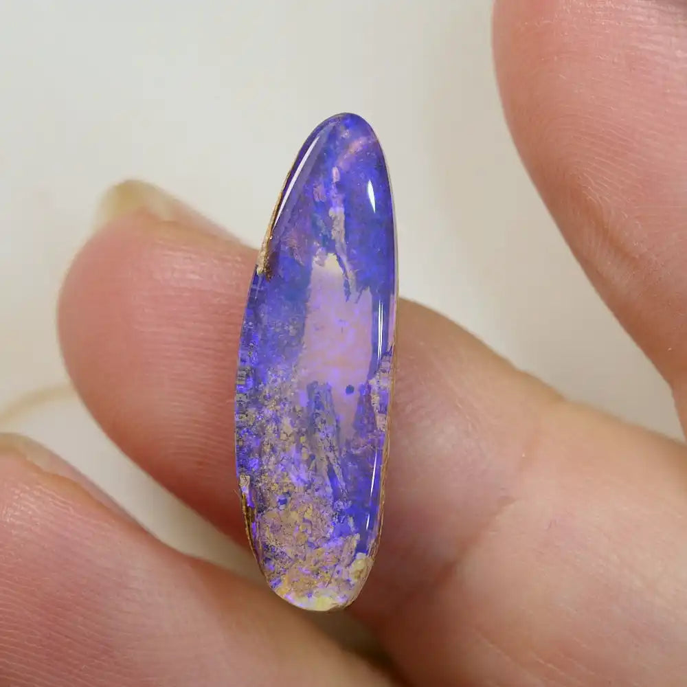 6.21 cts Boulder Opal Cut Stone Crystal Boulder Opal