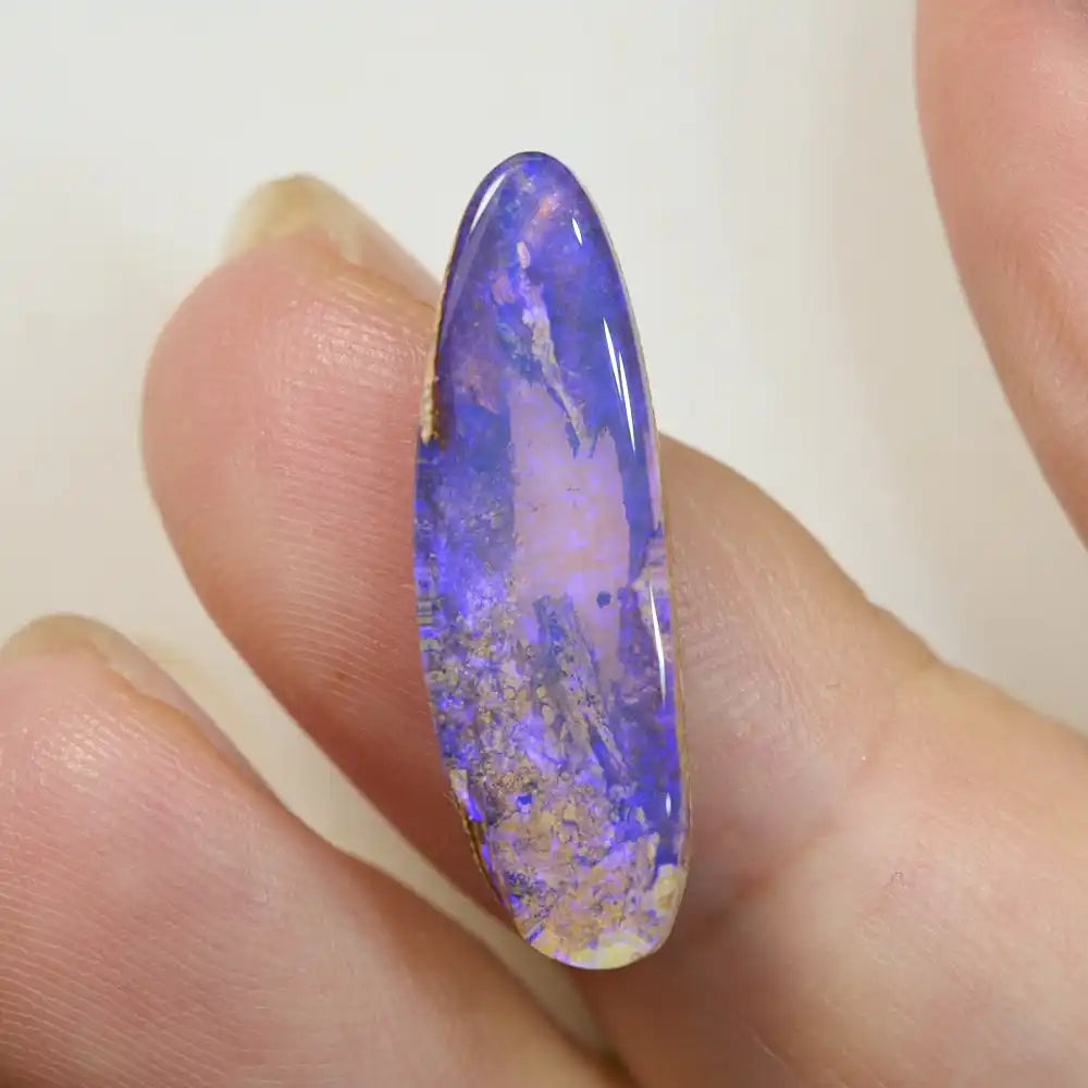 6.21 cts Boulder Opal Cut Stone Crystal Boulder Opal