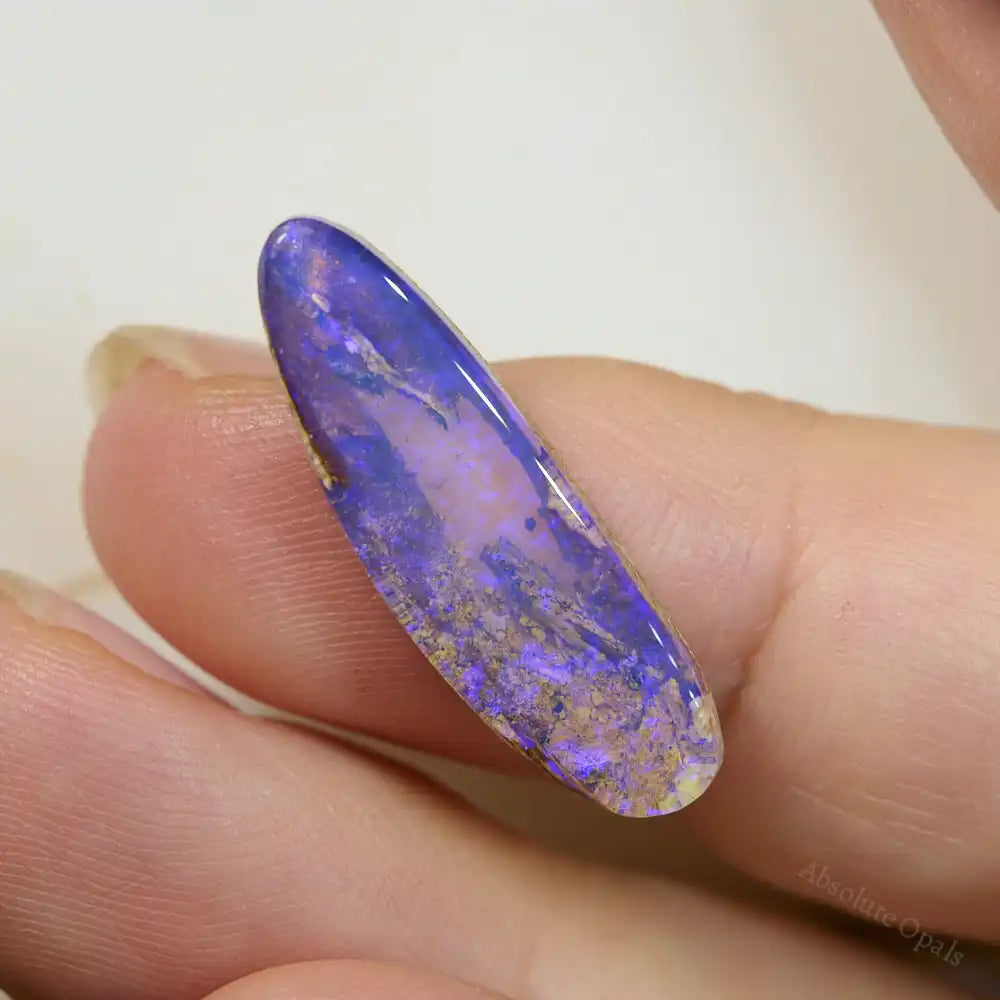 6.21 cts Boulder Opal Cut Stone Crystal Boulder Opal