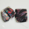red Rough Black Opal