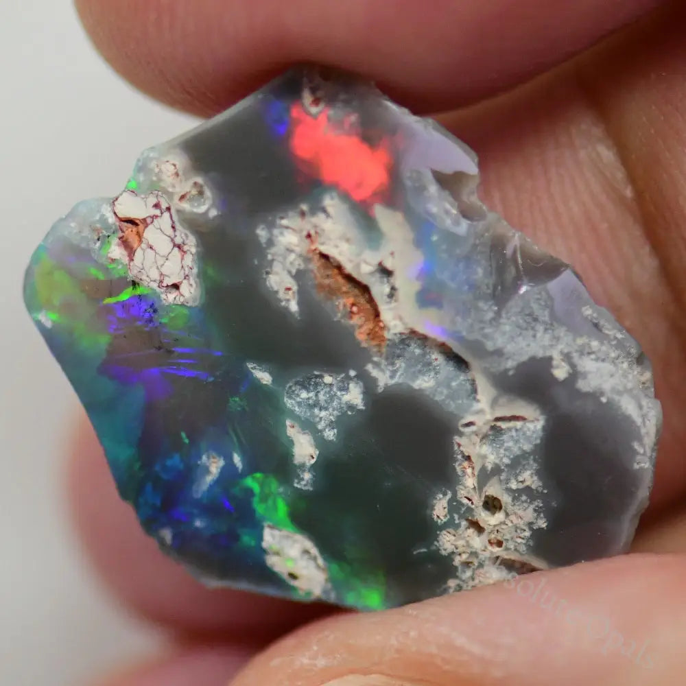 6.40 Cts Australian Opal Rough Lightning Ridge Polished Specimen Cmr