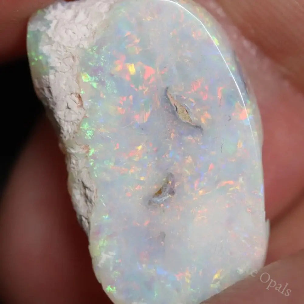 6.8 Cts Australian Semi Black Opal Rough Lightning Ridge Polished Specimen