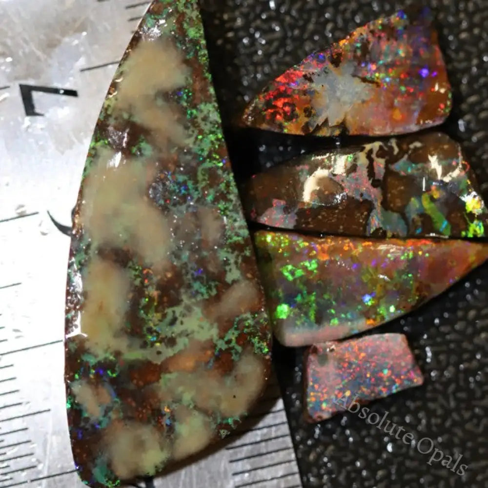 62.40 Cts Boulder Opal Rough Parcel Rubs