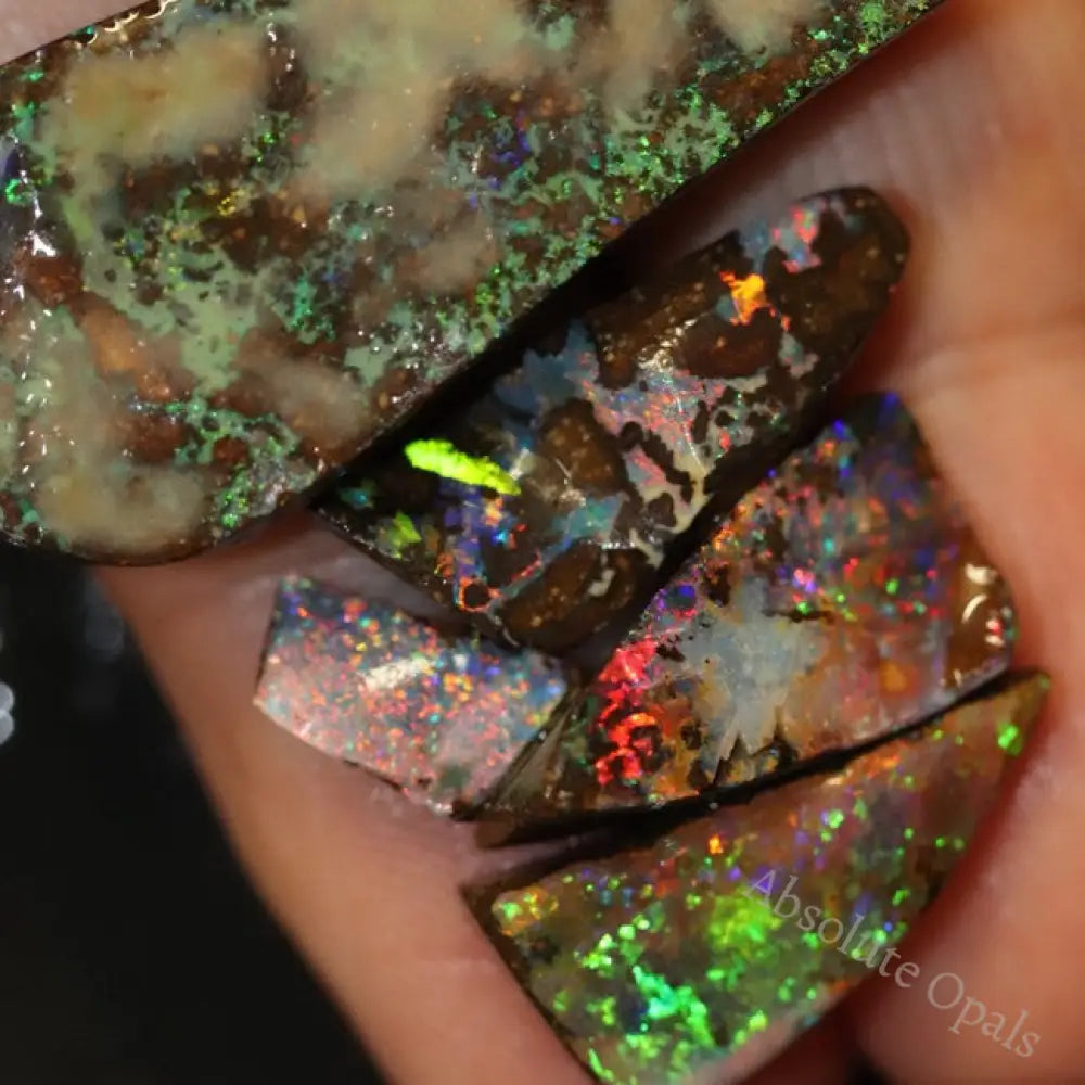 62.40 Cts Boulder Opal Rough Parcel Rubs