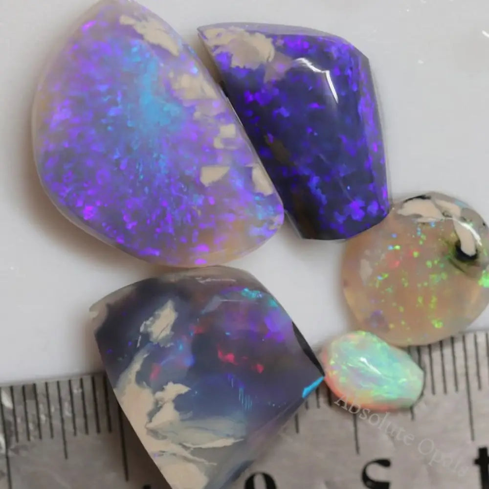 Australian Solid Black Opal Rough Parcel, Lightning Ridge Stones