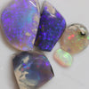 Australian Solid Black Opal Rough Parcel, Lightning Ridge Stones