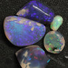 Australian Solid Black Opal Rough Parcel, Lightning Ridge Stones