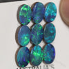 7.0 Cts Australian Opal Doublet Stone Cabochon 9Pcs