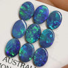 7.0 Cts Australian Opal Doublet Stone Cabochon 9Pcs