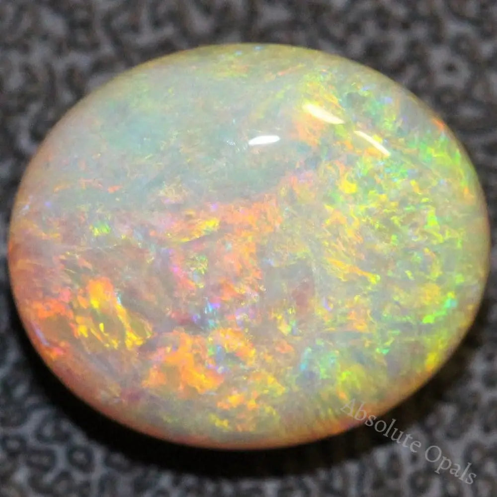 7.20 Cts Semi Black Crystal Opal Solid Lightning Ridge Cabochon Loose Stone