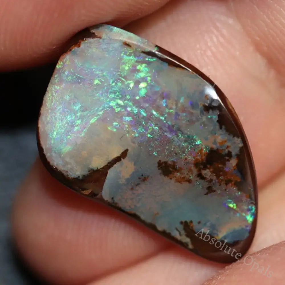 7.30 Cts Australian Boulder Opal Cut Loose Stone