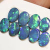 7.42 Cts Australian Opal Doublet Stone Cabochon 9Pcs 7X5