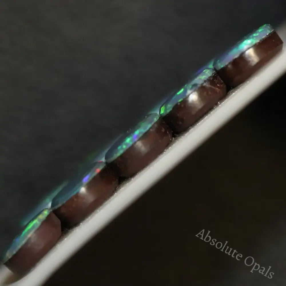 7.42 Cts Australian Opal Doublet Stone Cabochon 9Pcs 7X5