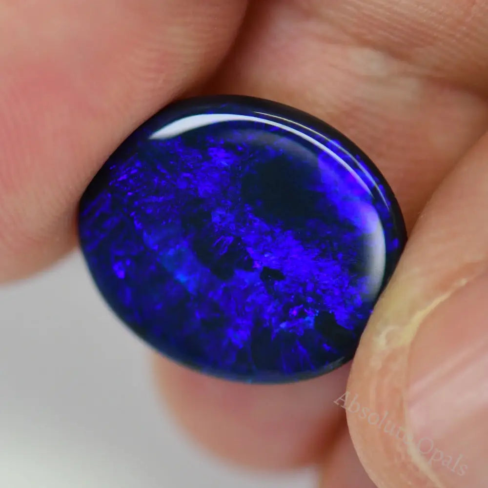 7.69 Cts Australian Black Opal Solid Lightning Ridge