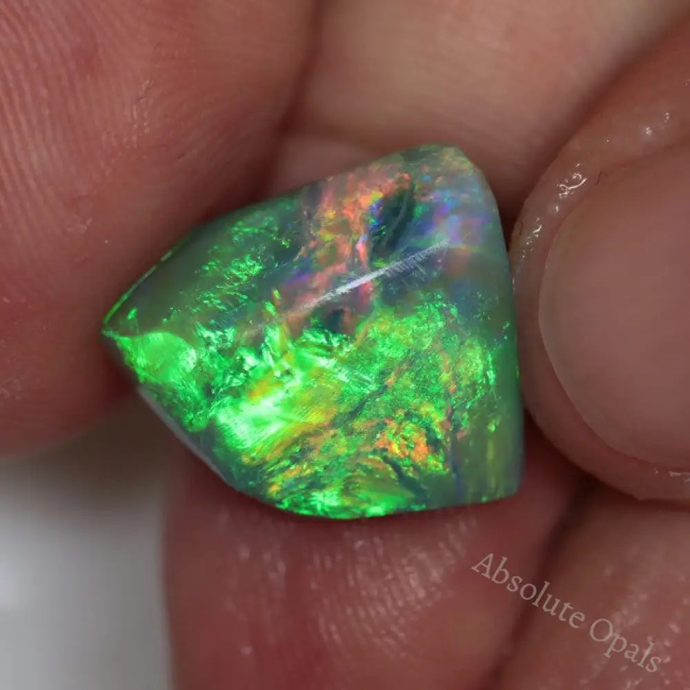 7.69 Cts Australian Solid Rough Opal Lightning Ridge Loose Rub