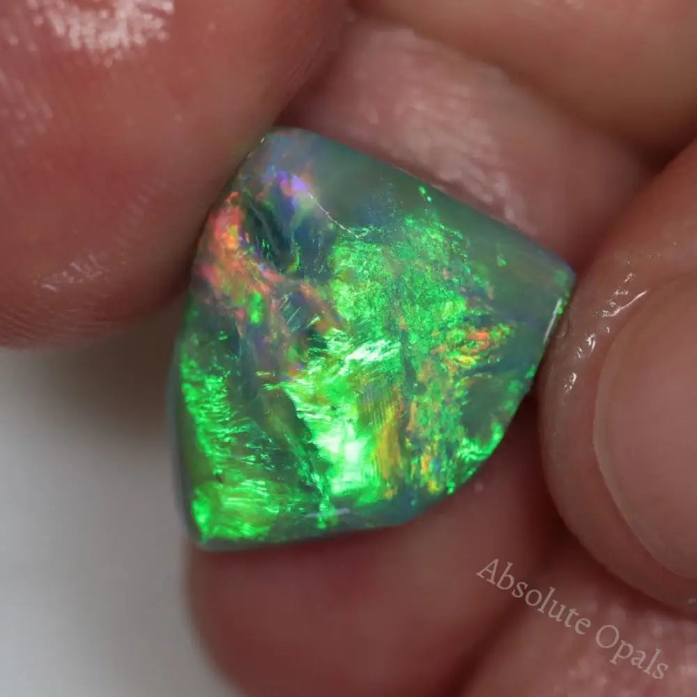 7.69 Cts Australian Solid Rough Opal Lightning Ridge Loose Rub