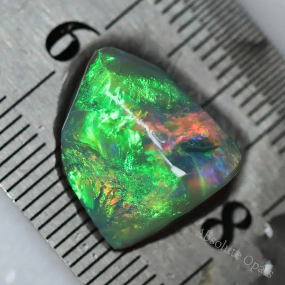 7.69 Cts Australian Solid Rough Opal Lightning Ridge Loose Rub