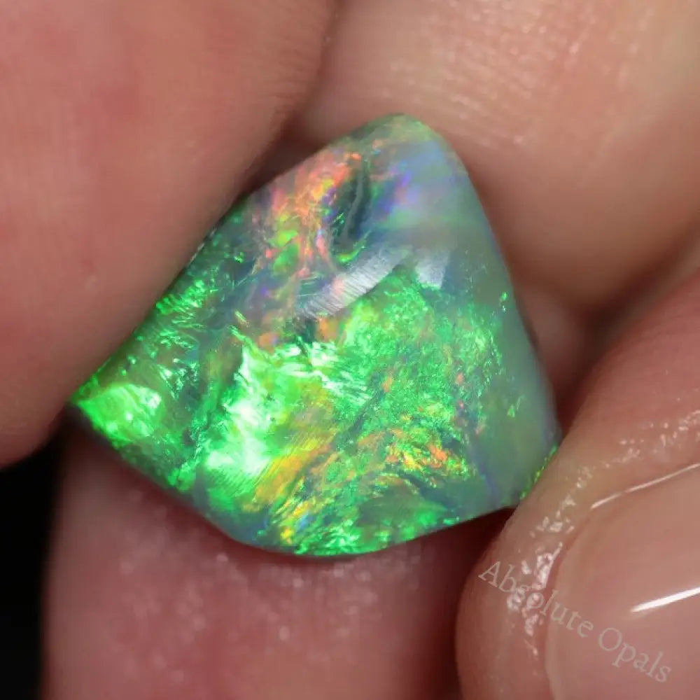 7.69 Cts Australian Solid Rough Opal Lightning Ridge Loose Rub