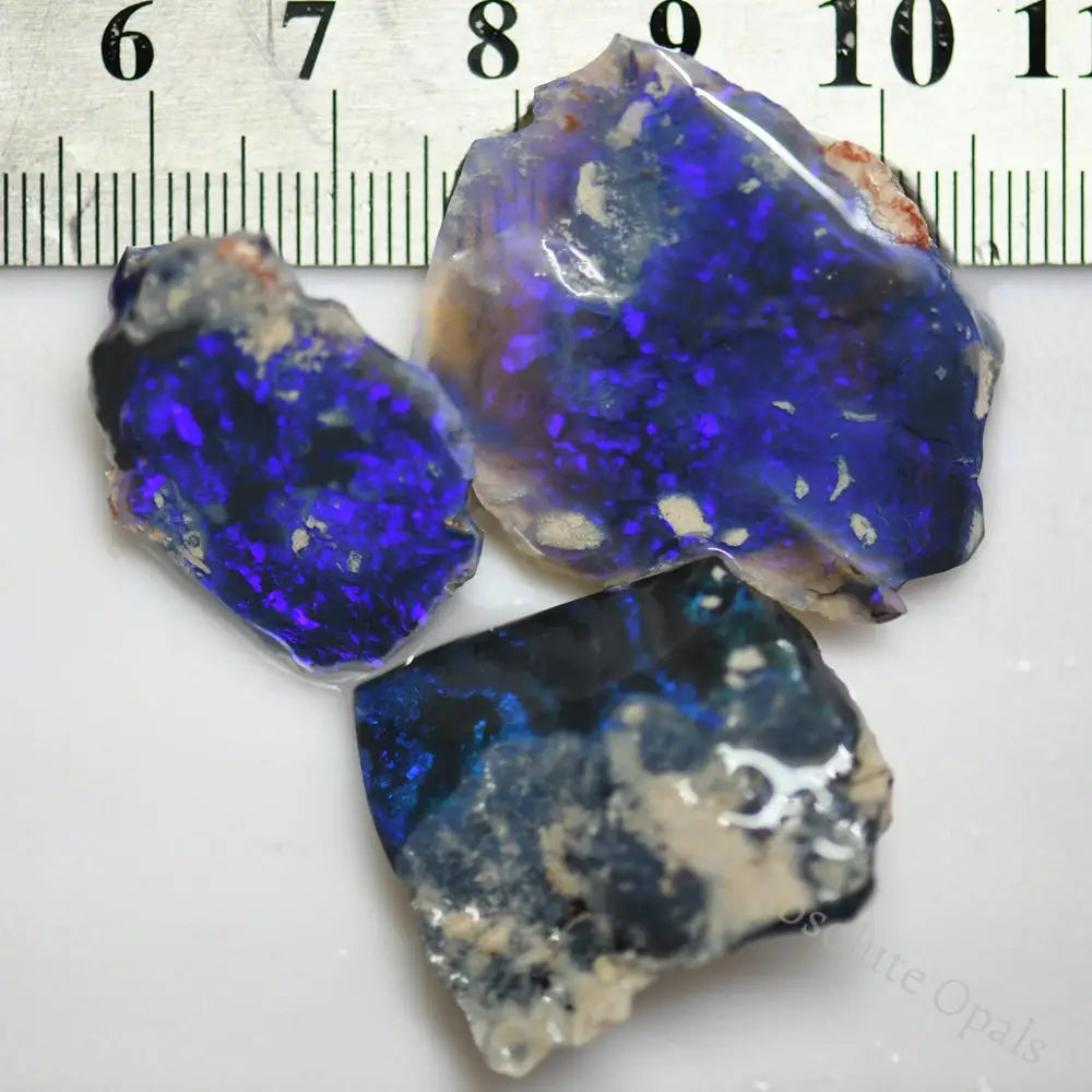 70 Cts Australian Black Rough Opal Parcel Lightning Ridge Cmr