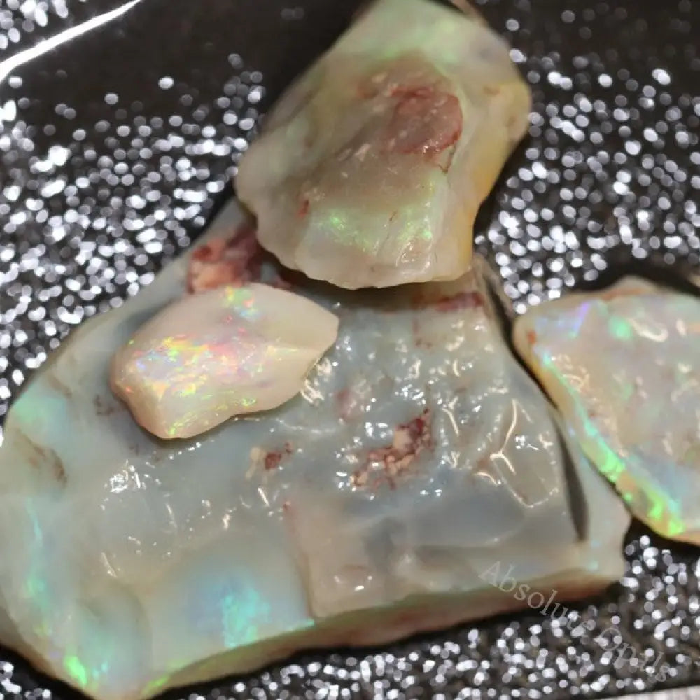 71.15 Cts Australian Solid Semi Black Opal Rough Lightning Ridge Parcel