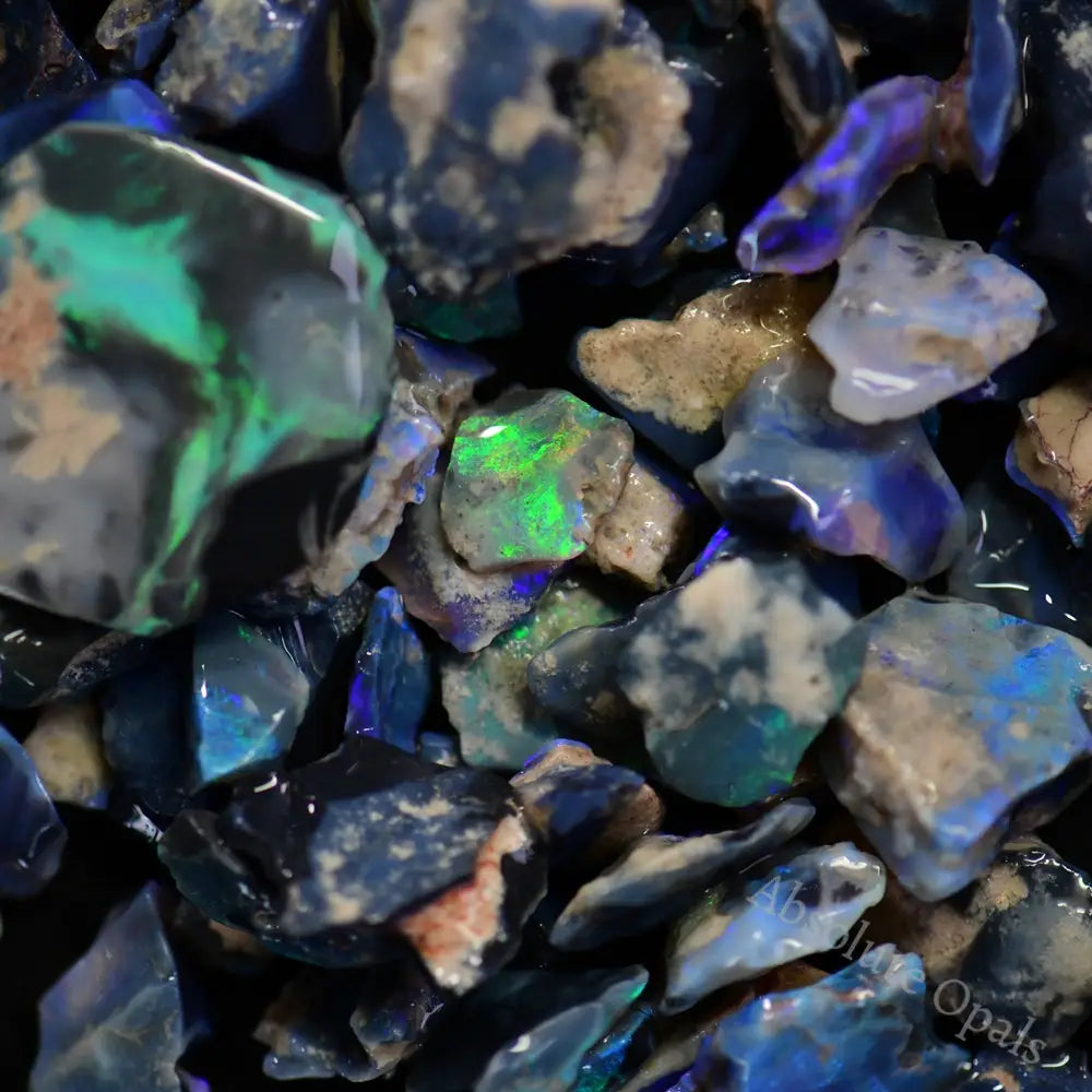 Australian Rough Opal Parcel, Lightning Ridge - Potch and Colour