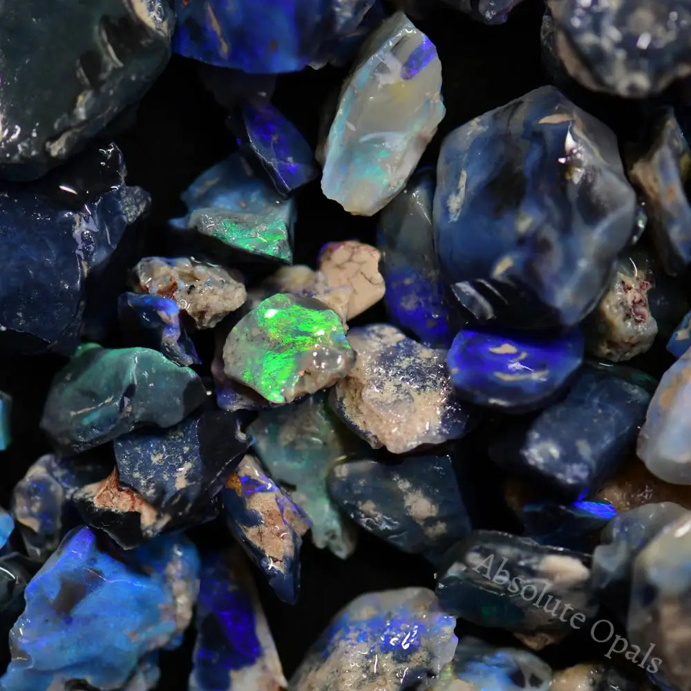 Australian Rough Opal Parcel, Lightning Ridge - Potch and Colour