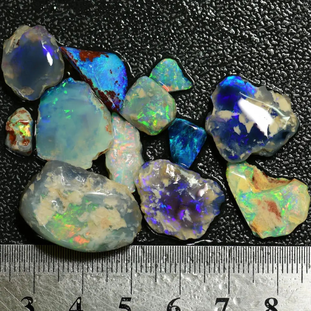 76.0 Cts Australian Rough Opal Parcel Rubs Off-Cuts Lightning Ridge