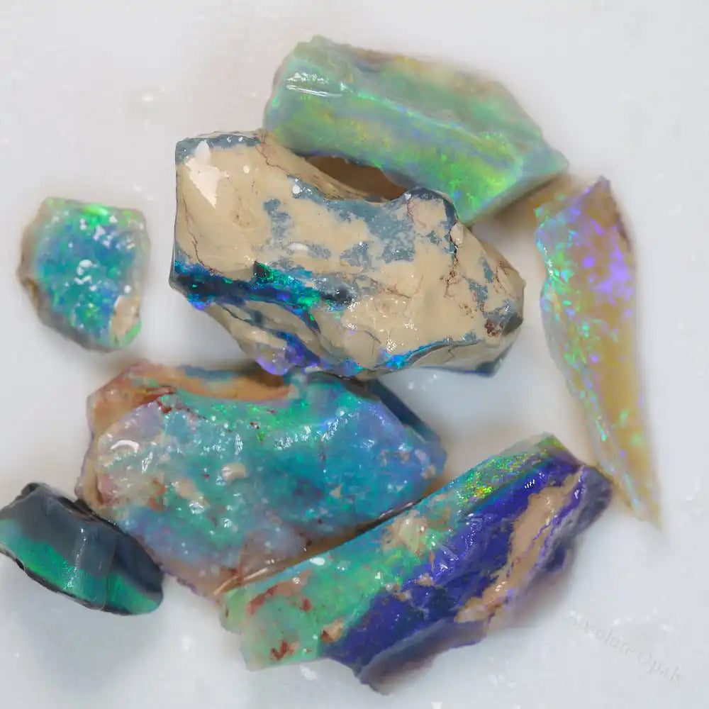 Lightning Ridge Rough Opals 79.0 cts Rough Opal Parcel Lightning Ridge - Absolute Opals & Gems