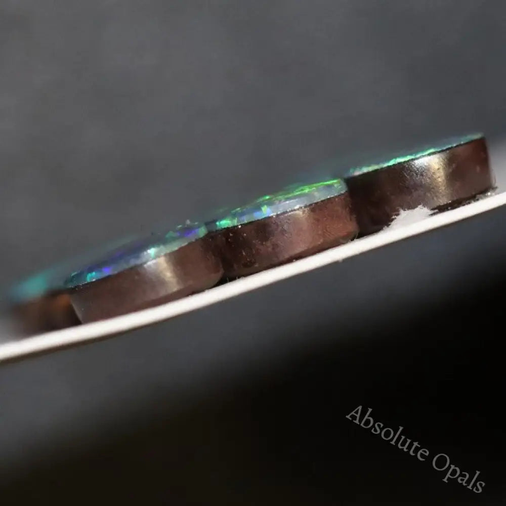 8.0 Cts Australian Opal Doublet Stone Cabochon 9Pcs 7X5