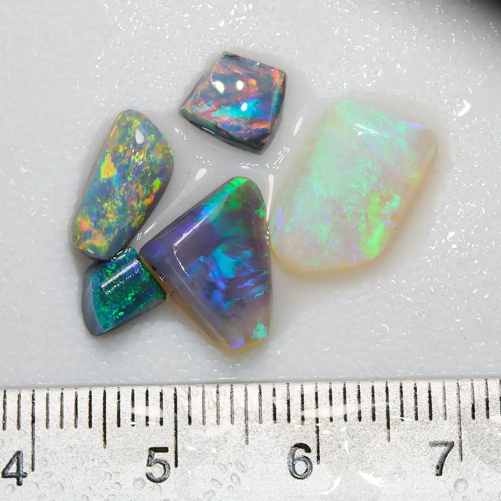8.24 cts Rough Opal Parcel Rubs Lightning Ridge Rough Opal