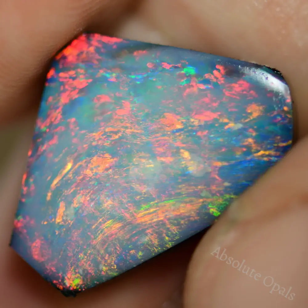 8.5 Cts Australian Opal Doublet Stone Rub Lightning Ridge