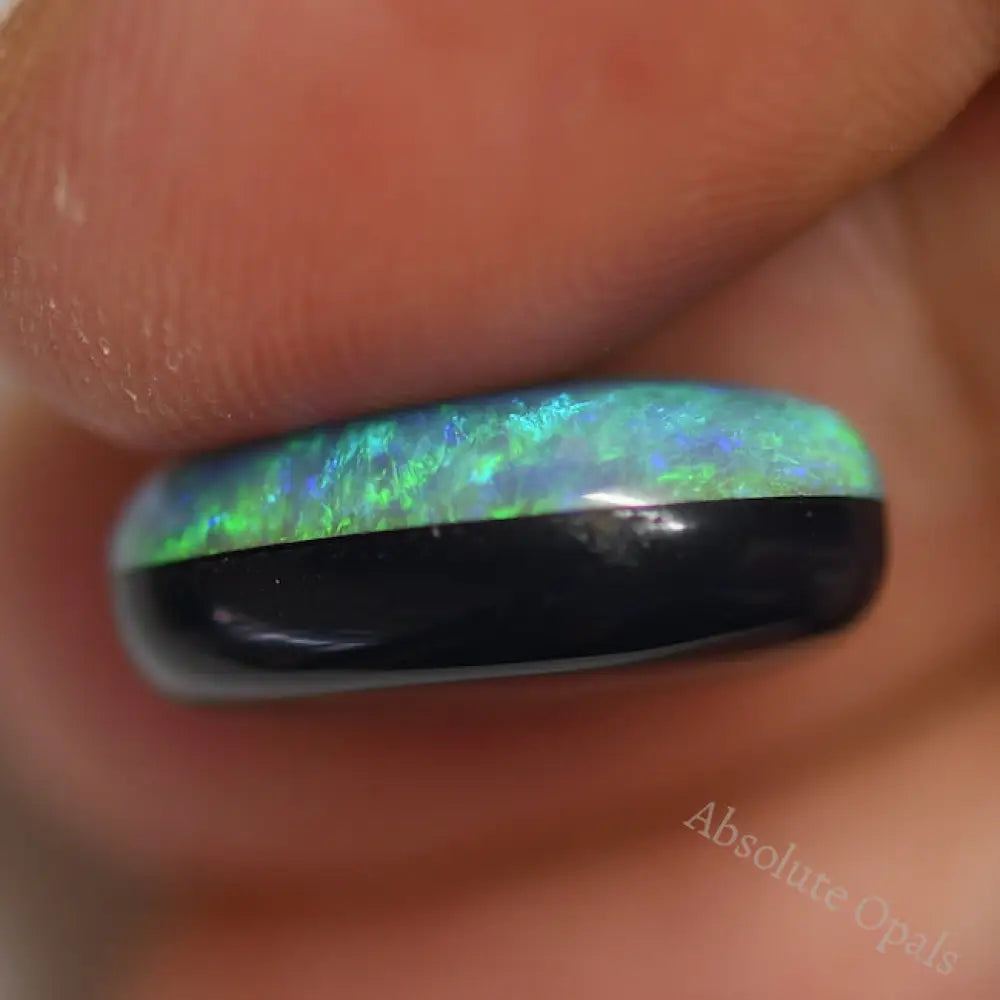 Opale doublet Lightning Ridge Australie 1.2 ct cabochon - Montres & Bijoux