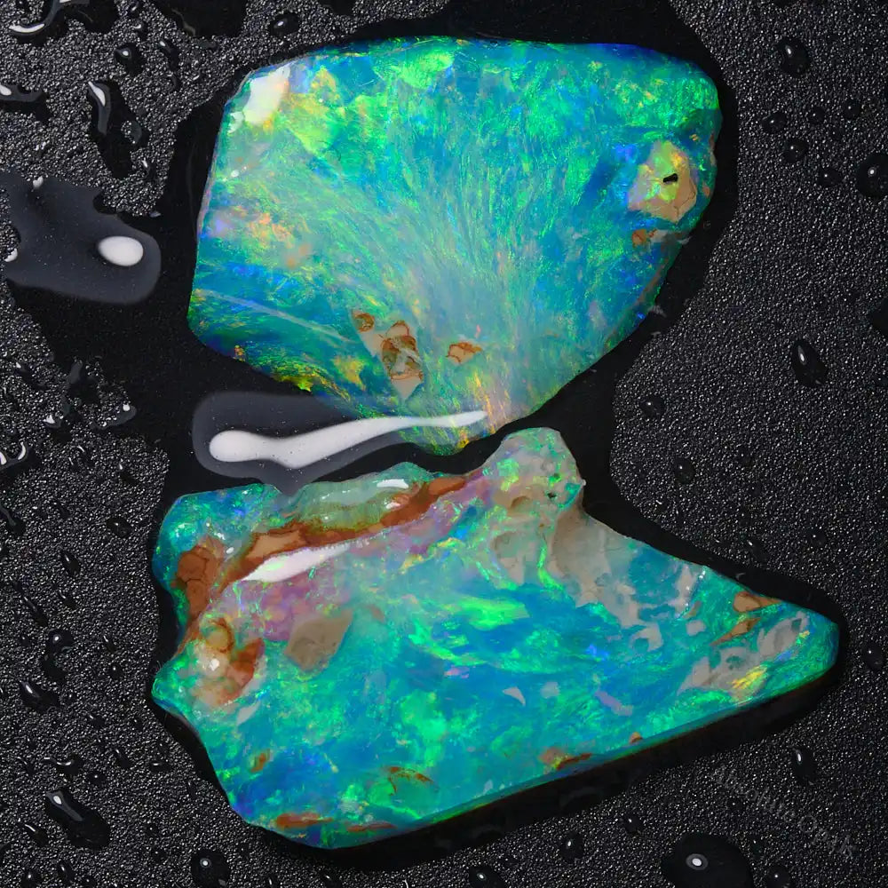 8.66 cts Rough Opal Lightning Ridge Thin For Doublet or Inlay Rough Opal