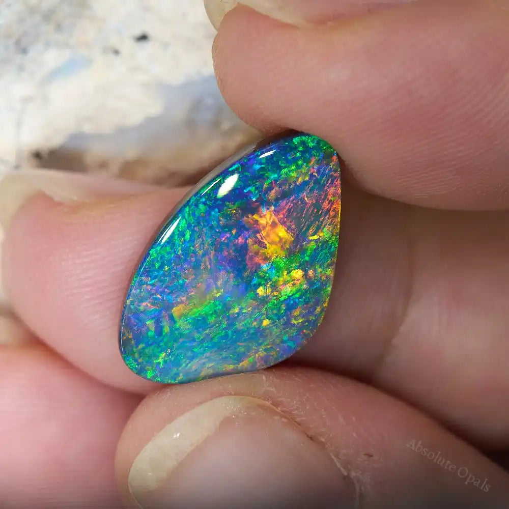 8.80 cts Boulder Opal Cut Stone Boulder Opal