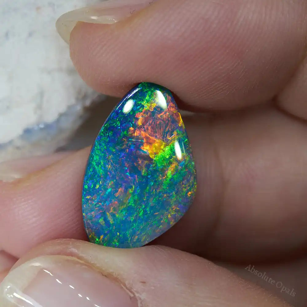 8.80 cts Boulder Opal Cut Stone Boulder Opal