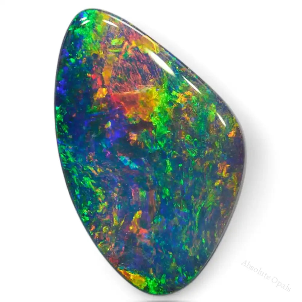 Set of four Boulder Opal Cut Stones – hand-cut, Australian origin, ideal for custom jewelry designs