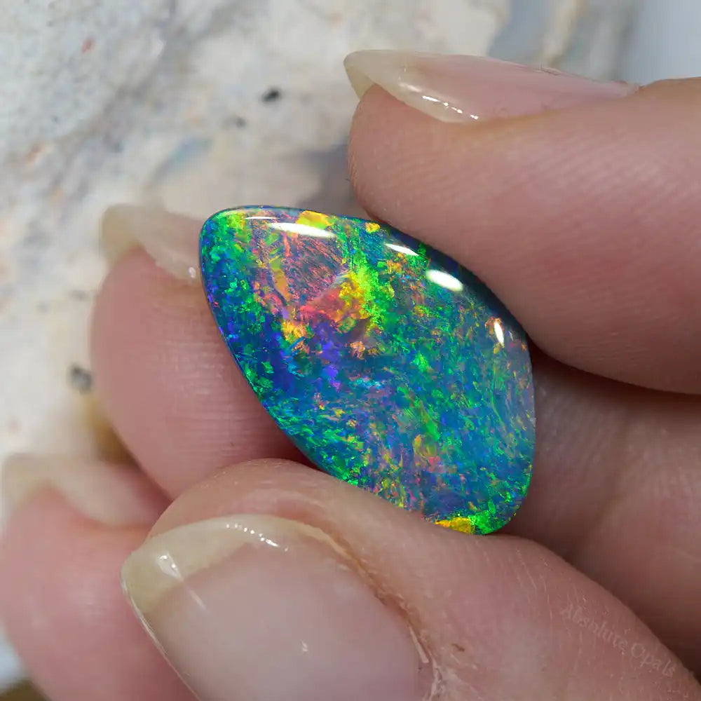 8.80 cts Boulder Opal Cut Stone Boulder Opal