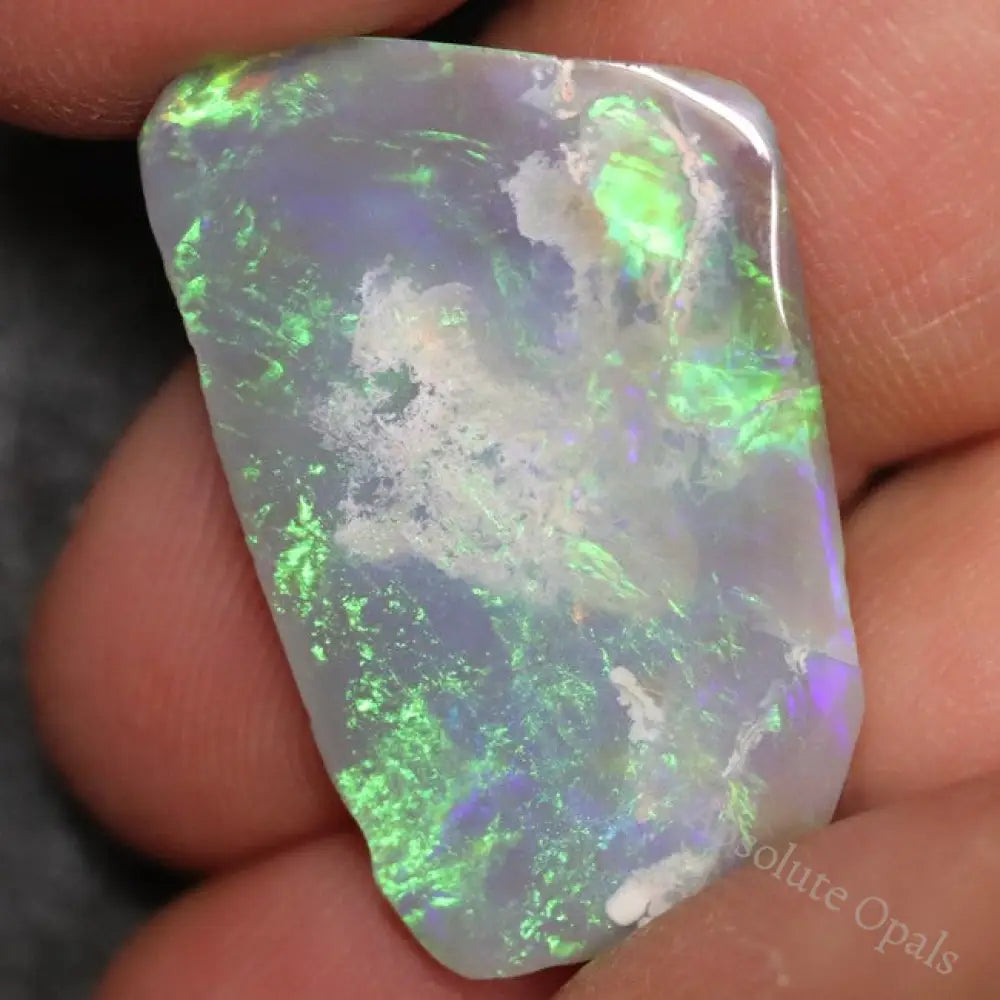 8.95 Cts Australian Semi Black Opal Rough Lightning Ridge Polished Specimen
