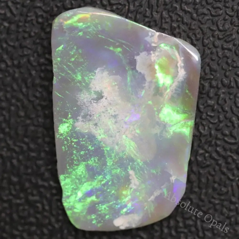 8.95 Cts Australian Semi Black Opal Rough Lightning Ridge Polished Specimen