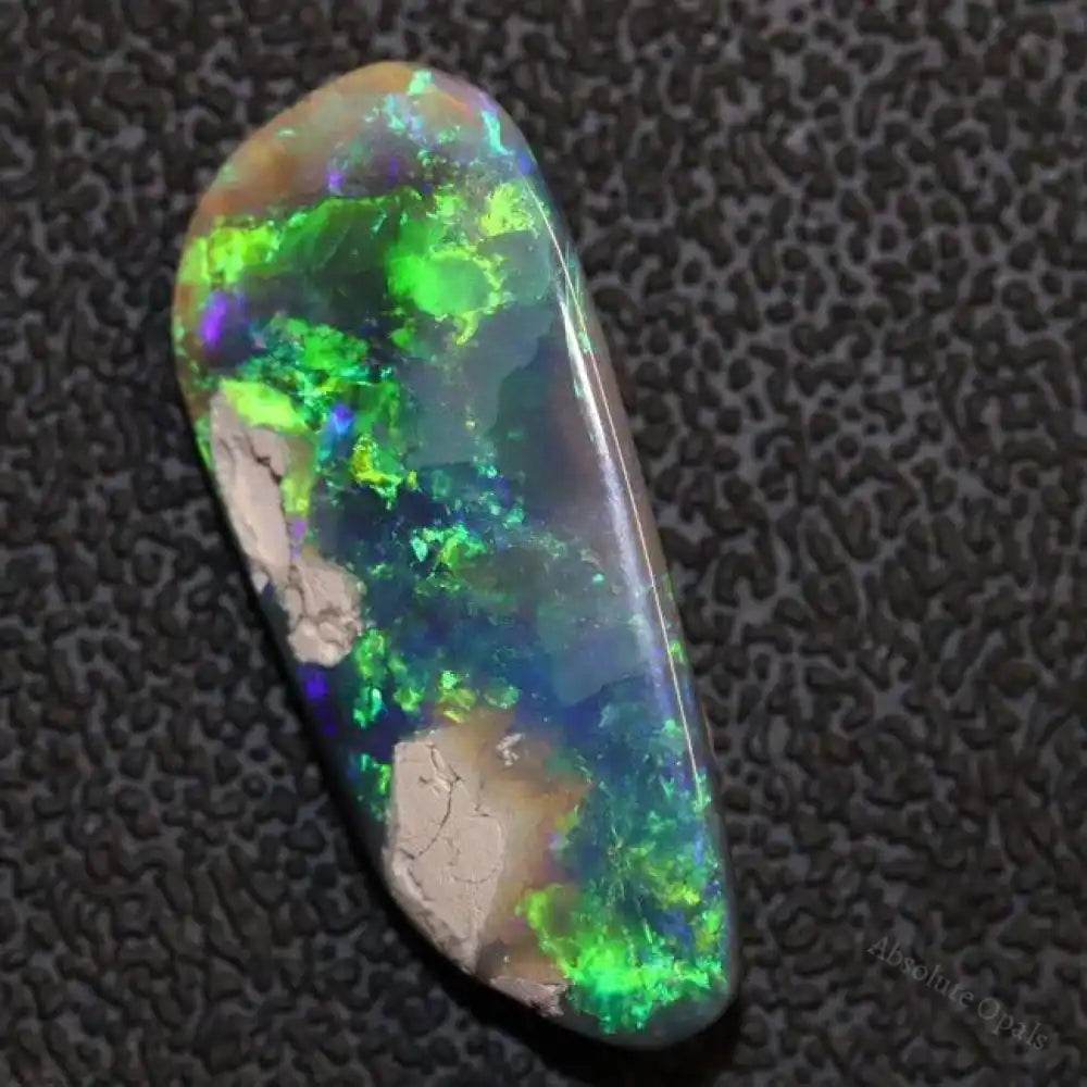 Cts Australian Black Opal Rough Lightning Ridge Polished Specimen