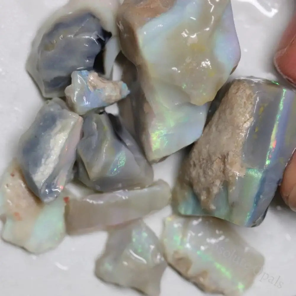 Australian Solid Semi Black Opal Rough, Lightning Ridge Parcel