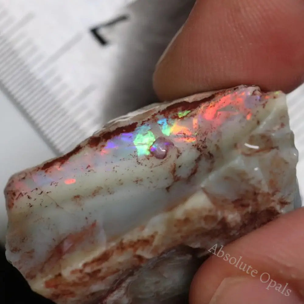 83.80 Cts Australian Semi Black Opal Rough Lightning Ridge Gem Stone