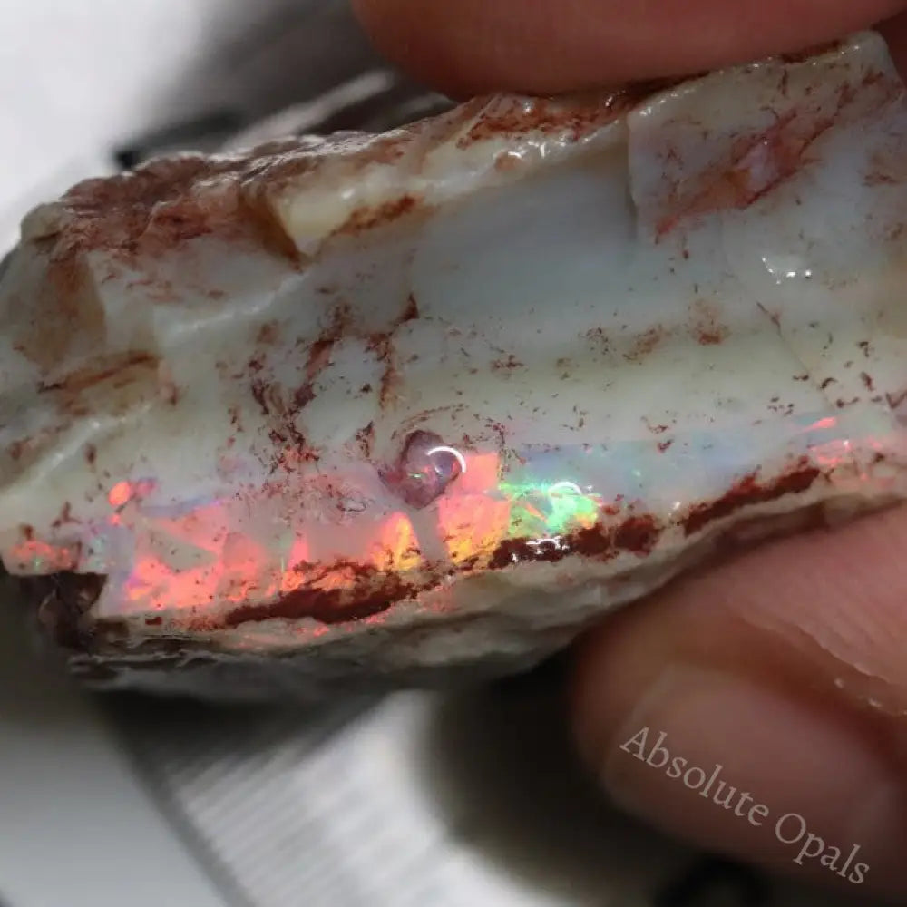 83.80 Cts Australian Semi Black Opal Rough Lightning Ridge Gem Stone