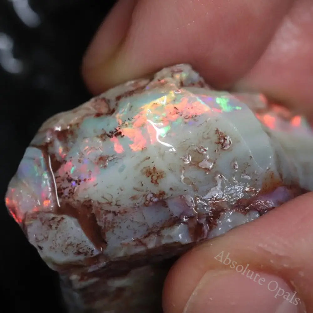 83.80 Cts Australian Semi Black Opal Rough Lightning Ridge Gem Stone