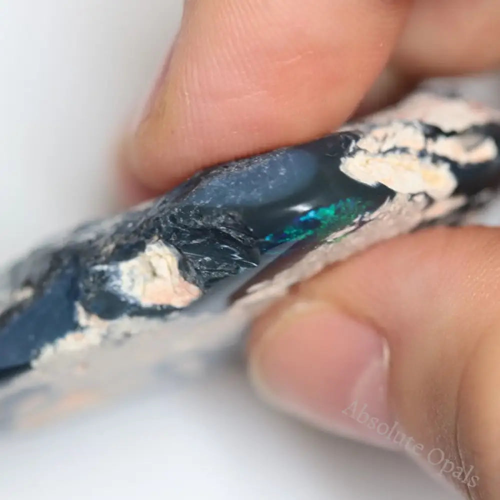 84.75 Cts Australian Opal Rough Lightning Ridge Specimen Polished