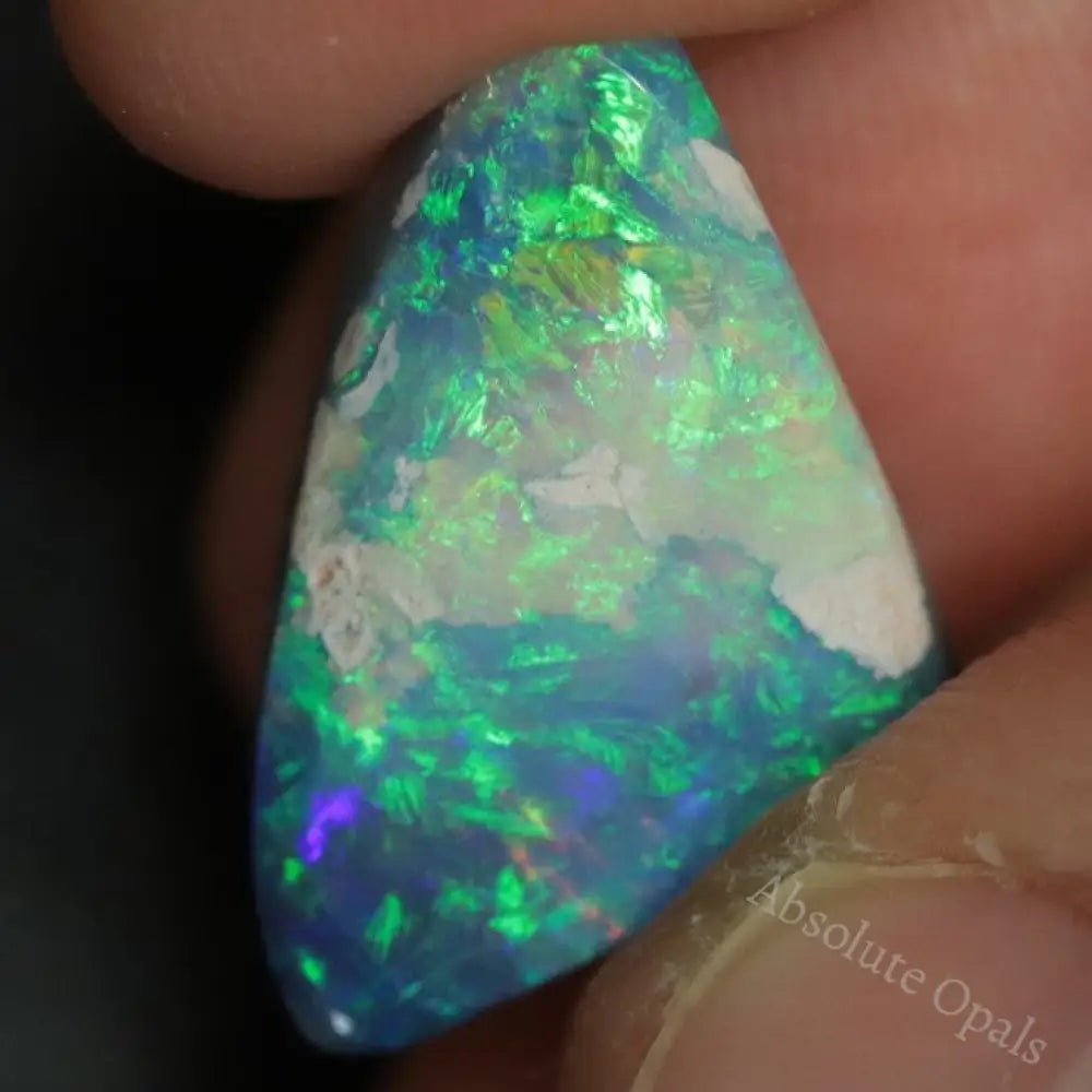 9.55 Cts Australian Semi Black Opal Rough Lightning Ridge Polished Specimen