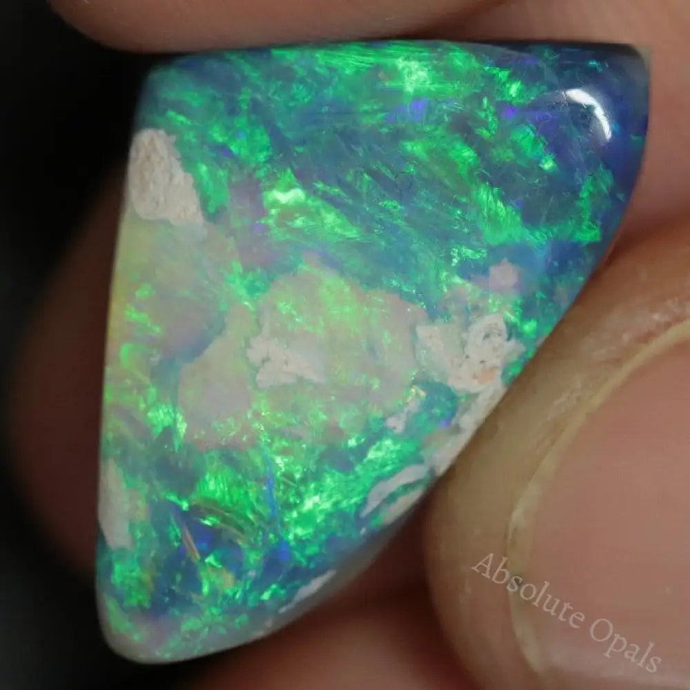 9.55 Cts Australian Semi Black Opal Rough Lightning Ridge Polished Specimen