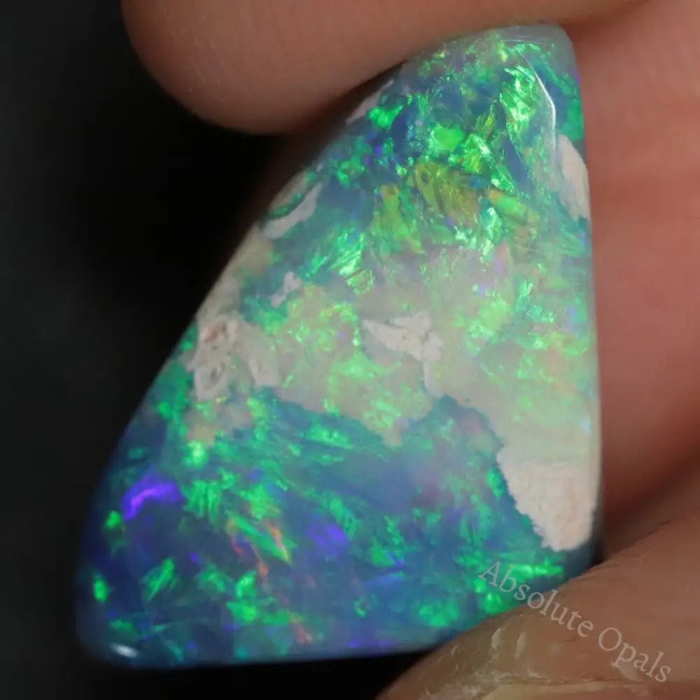 9.55 Cts Australian Semi Black Opal Rough Lightning Ridge Polished Specimen