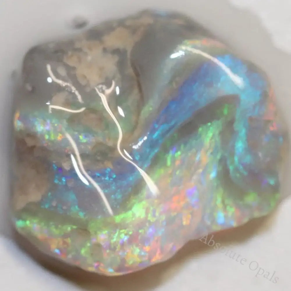 9.75 Cts Australian Lightning Ridge Red Opal Rough For Carving